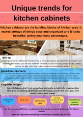 Unique trends for kitchen cabinets