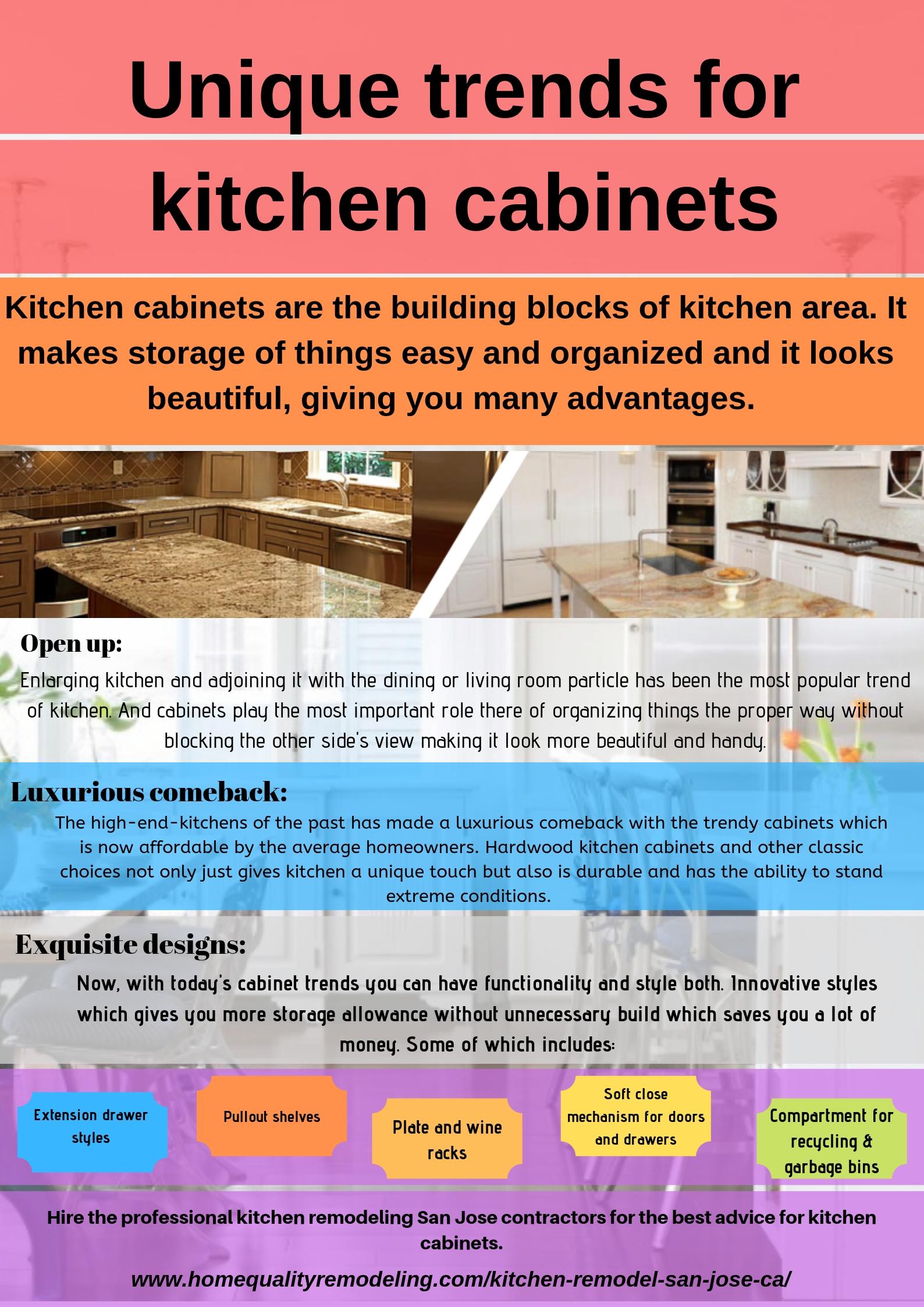 Unique Trends For Kitchen Cabinets